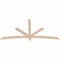 Ekena Millwork Alberta Smooth Timber Gable Bracket, Douglas Fir, 84"W x 42"H x 1 1/2"D x 3 1/2"F, 12/12 Pitch GBW084X42X0204ALB00SDF - alternate 2